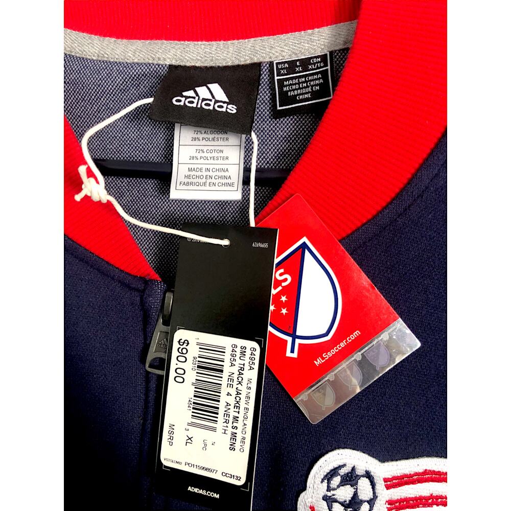 New England Revolution XL Adidas Jacket - New & Unused w/ Tags - Picture 8 of 13